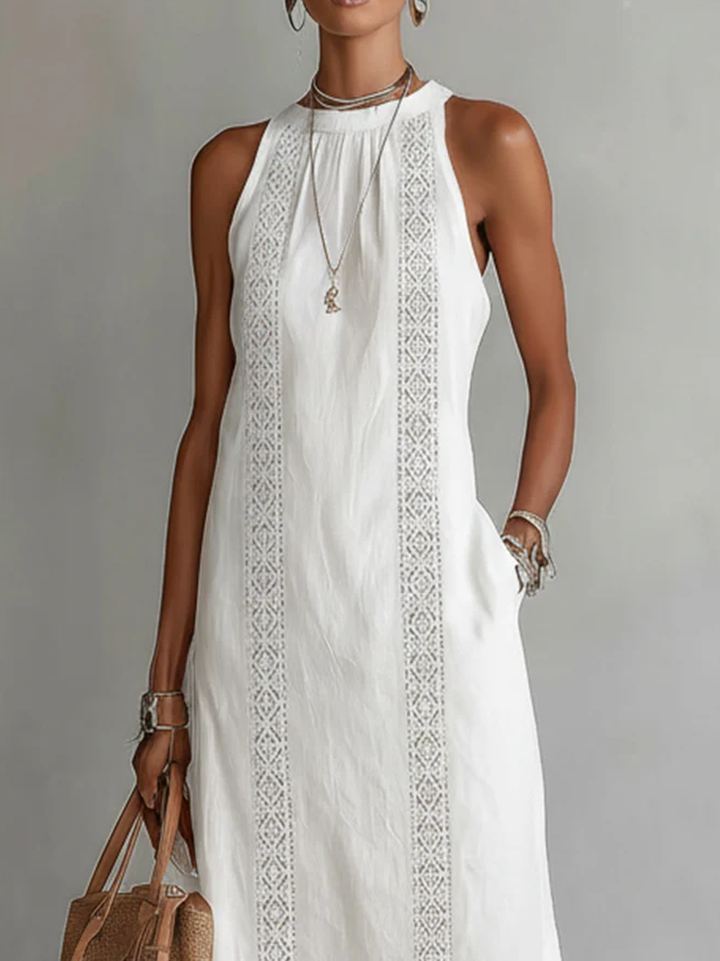 Sylvia midi dress, side view
