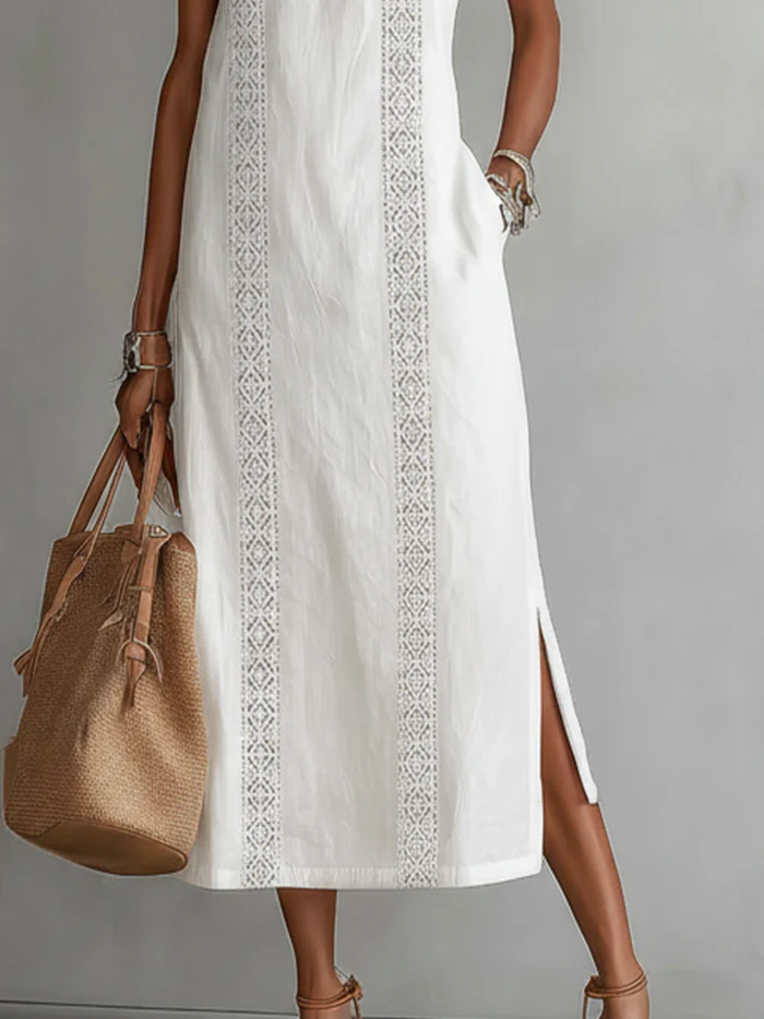 Sylvia midi dress, styled view