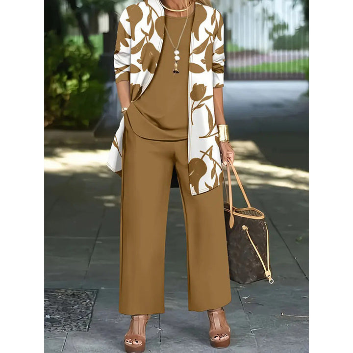 Haley - Elegant Three-Piece Floral Set