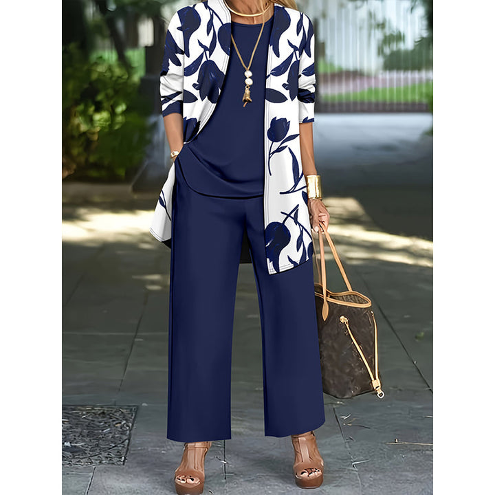 Haley - Elegant Three-Piece Floral Set