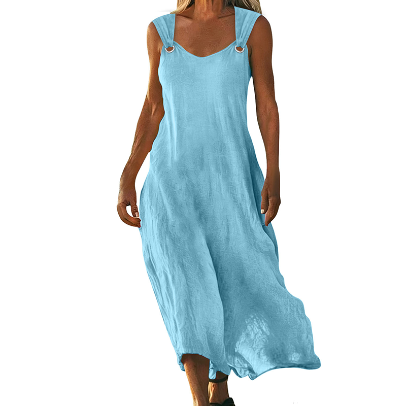 Yvonne - Elegant Sleeveless V-Neck Dress, product photo 1