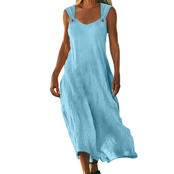 Yvonne - Elegant Sleeveless V-Neck Dress, product photo 1