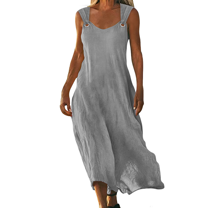 Yvonne - Elegant Sleeveless V-Neck Dress, product photo 3