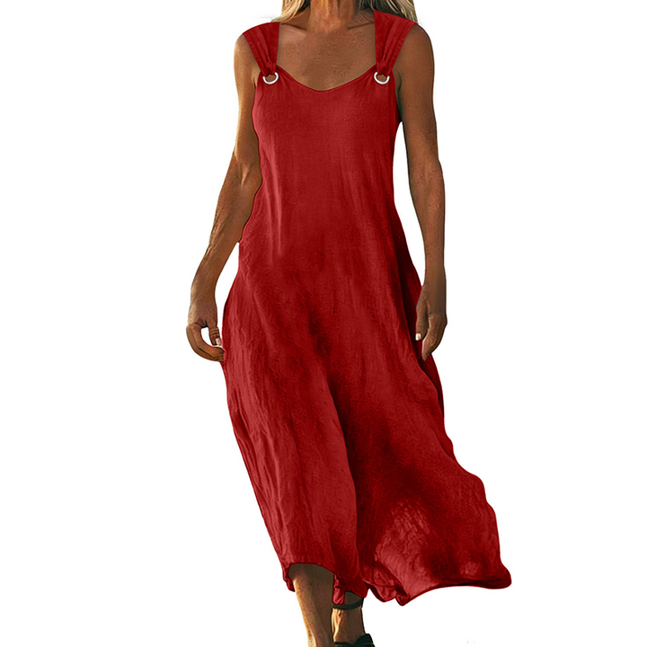 Yvonne - Elegant Sleeveless V-Neck Dress, product photo 2