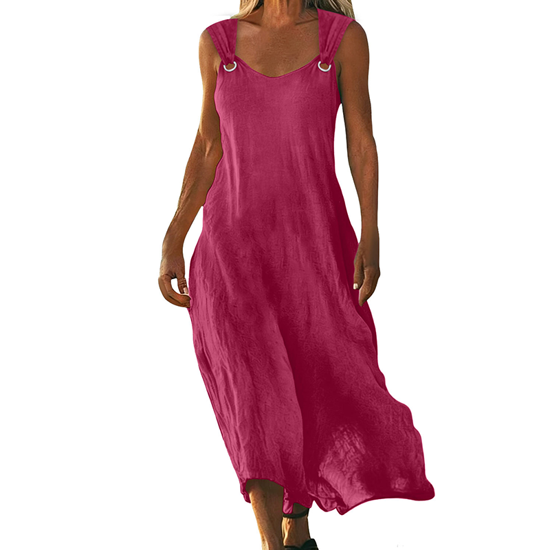 Yvonne - Elegant Sleeveless V-Neck Dress, product photo 4