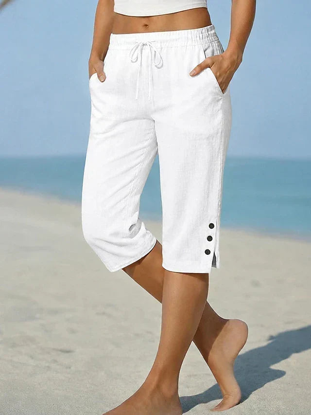 Lorraine comfort-waist capri pants, side view